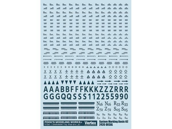 システムマーキングベーシック02 ブルーグリーン