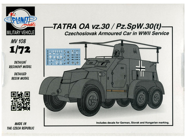 1/72 チェコ軍装輪装甲タトラOavz.30