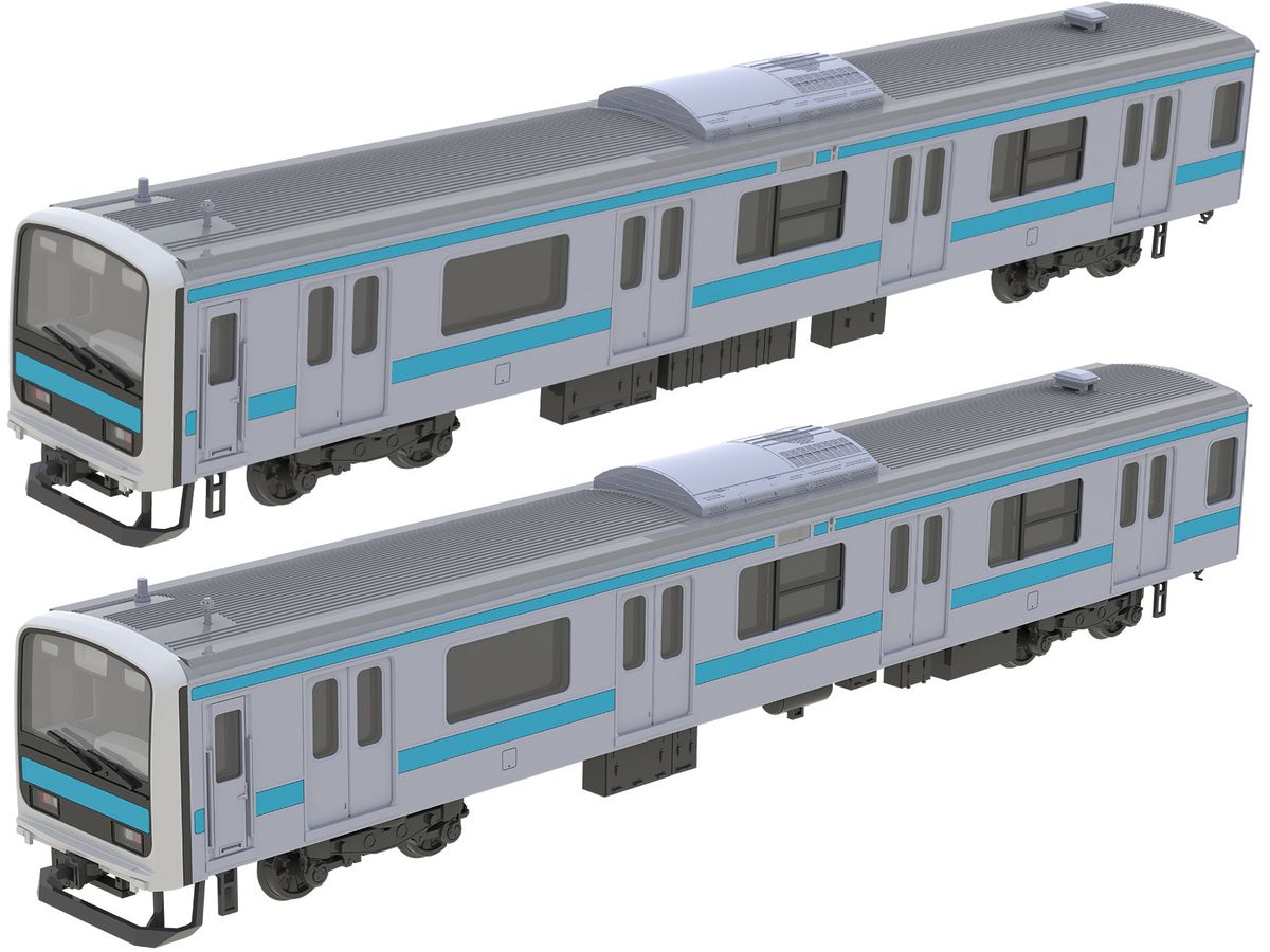 1/80 JR東日本209系直流電車タイプ(京浜東北色)クハ209・クハ208キット