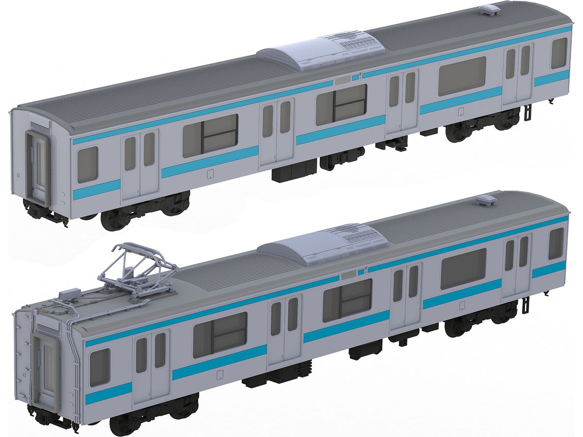 1/80 JR東日本209系直流電車タイプ(京浜東北色)モハ209・モハ208キット