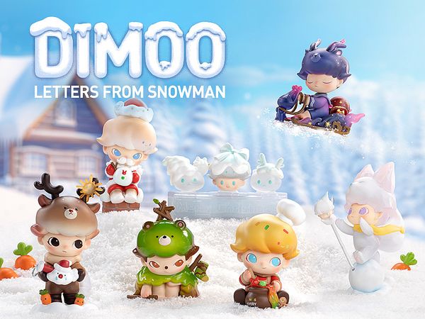 DIMOO レターズフロムスノーマンシリーズ 1Box 6pcs