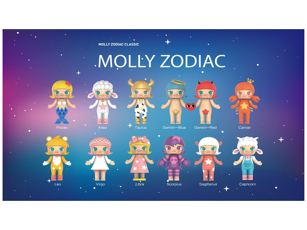 POPMART MOLLY 黄道十二星座 1Box 12pcs