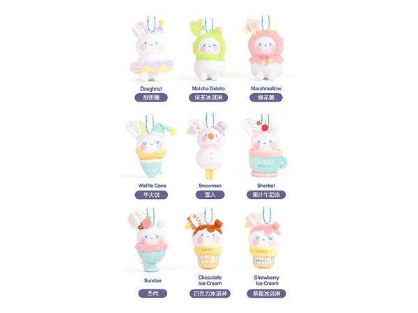 BOBO&COCO スイーツシリーズ ボールチェーン付きぬいぐるみ 1Box 9pcs