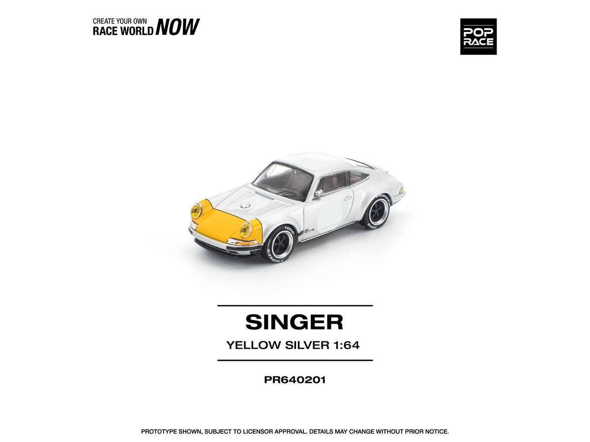 1/64 SINGER 911 SCCS HOMAGE YELLOW / SILVER