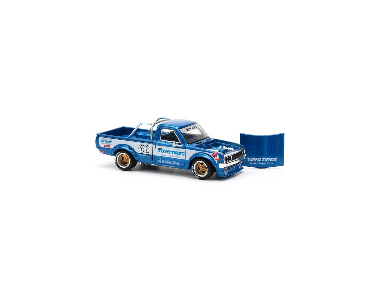 1/64 PANDEM DATSUN 620 BLUE NEW TOOLING