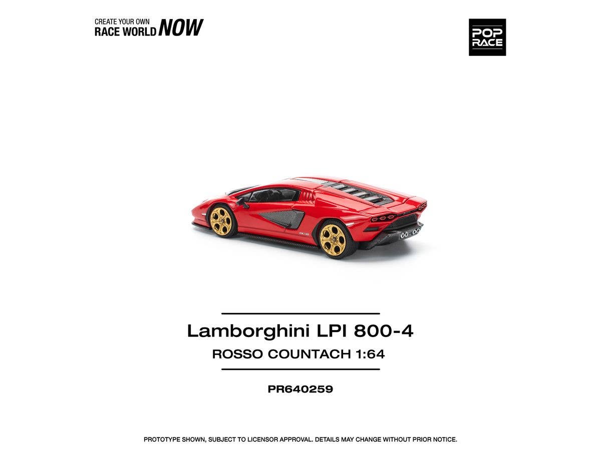 1/64 LAMBORGHINI COUNTACH LPI-800 - ROSSO