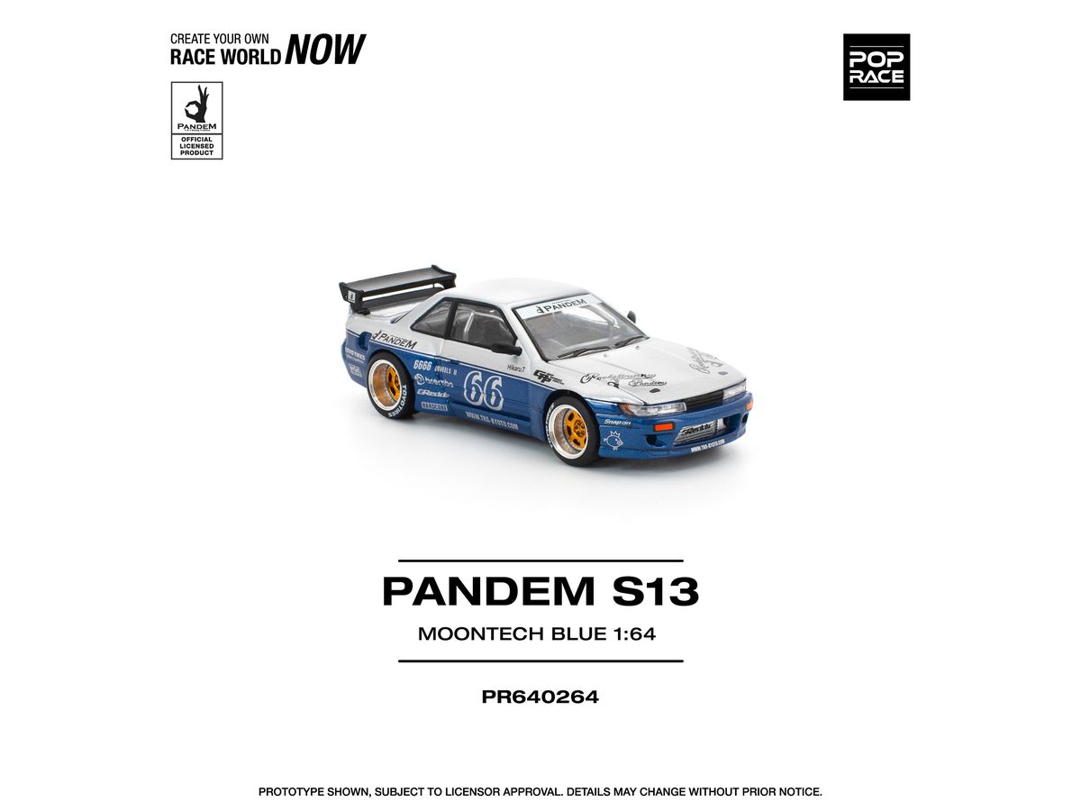 1/64 PANDEM SILVIA S13 MOONTECH BLUE