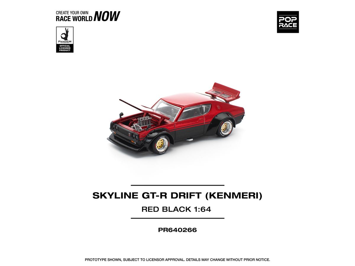1/64 KPGC110 KENMERI - RED / BLACKKPGC110 KENMERI - RED/BLACK