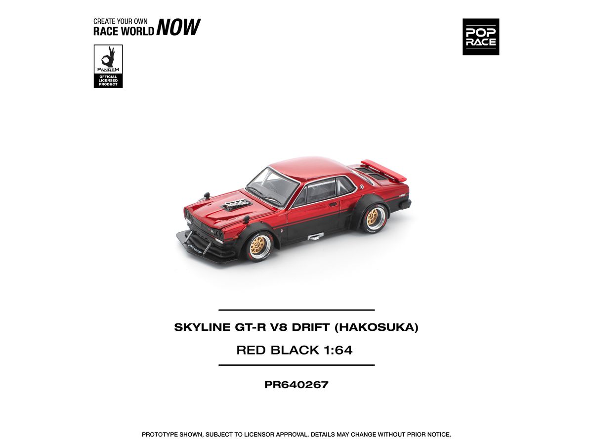 【数量は多】 V8 GT-R SKYLINE 1/64 DRIFT HLJ.co.jp | BLACK RED - (HAKOSUKA) ミニカー