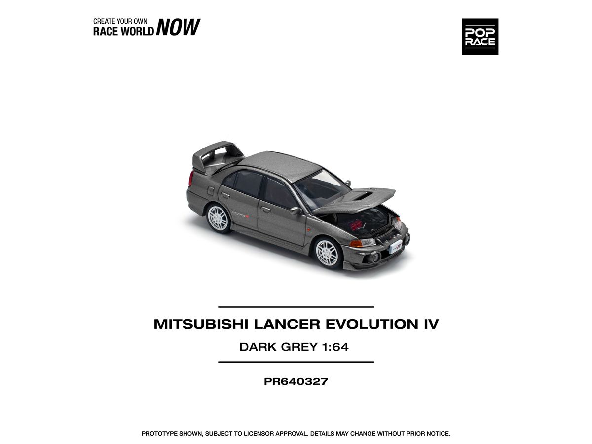 1/64 MITSUBISHI LANCER EVOLUTION IV Dark Grey