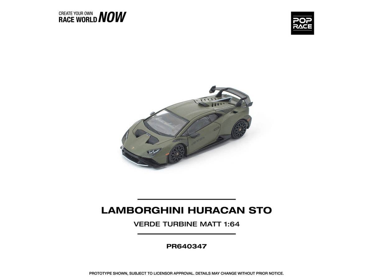 1/64 LAMBORGHINI HURACAN STO VERDE TURBINE MATT