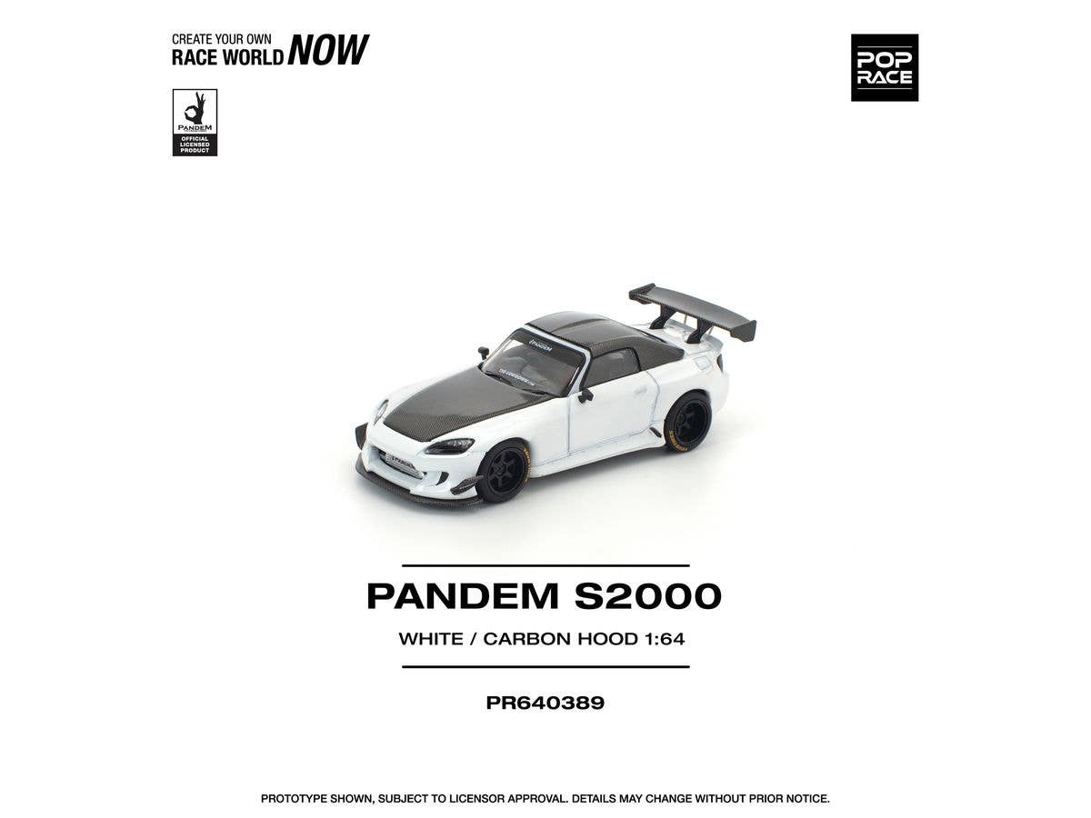 1/64 PANDEM S2000 WHITE CARBON HOOD