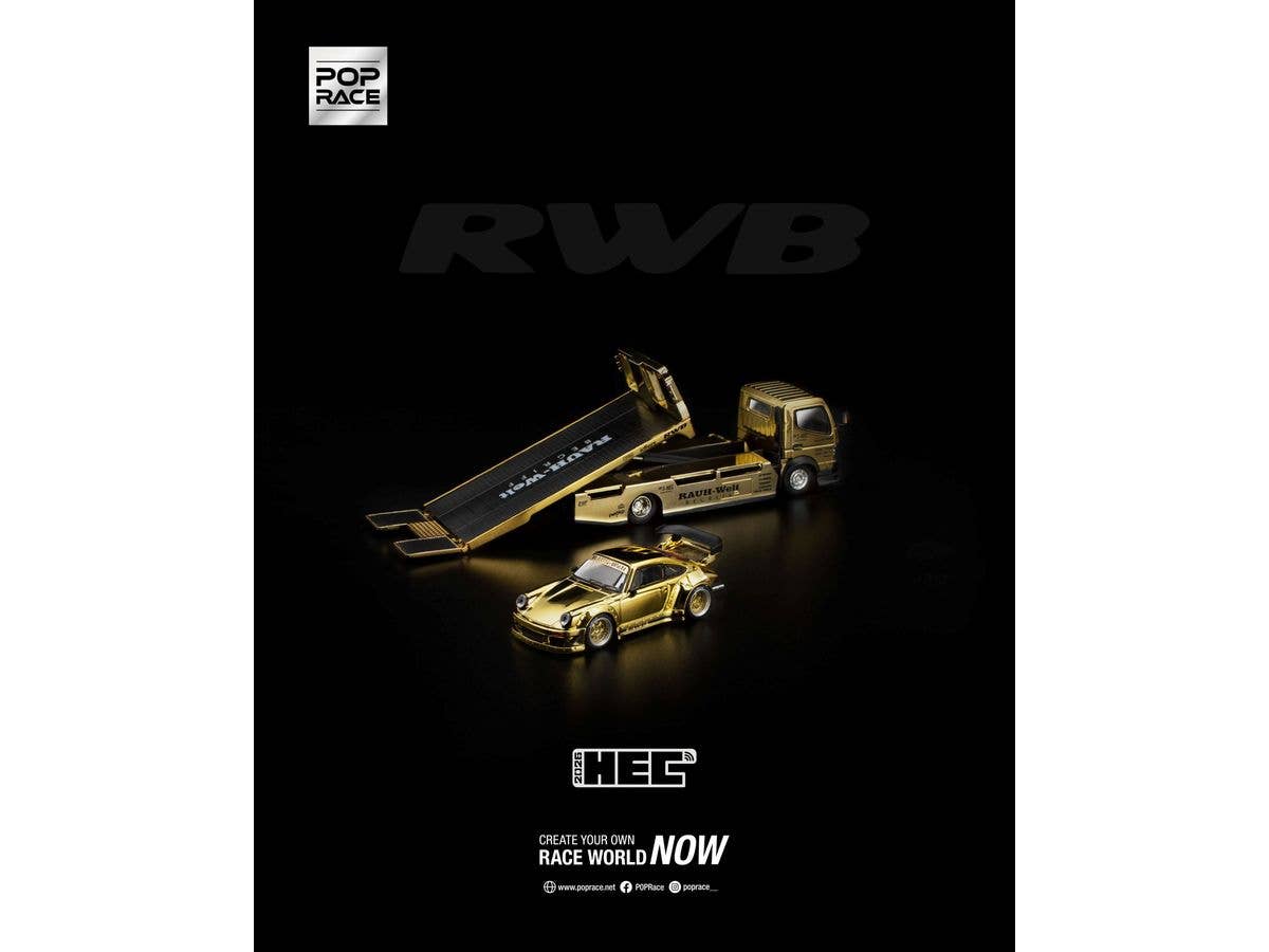 1/64 RWB 930 GOLD CHROME TRUCK SET