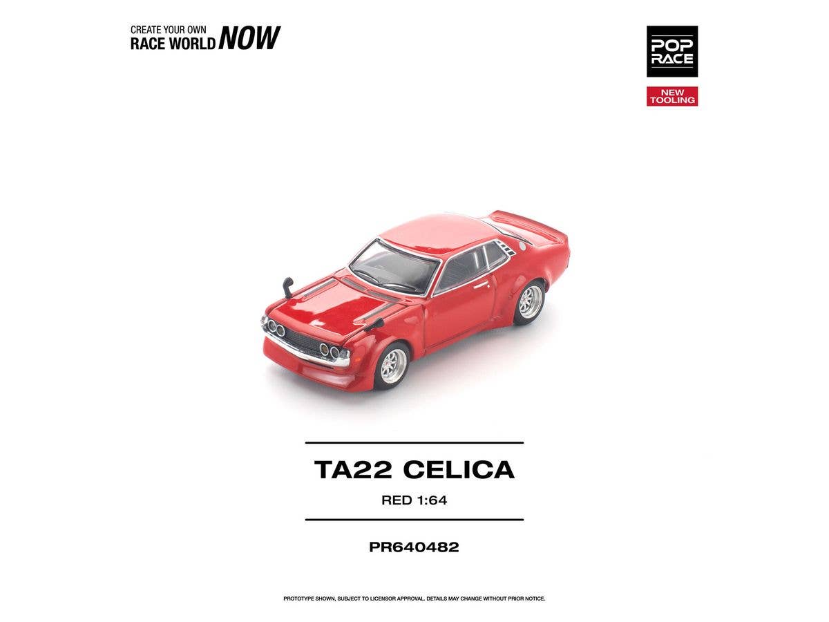 1/64 TA22 CELICA RED NEW TOOLINGセリカ TA22 レッド(新金型)