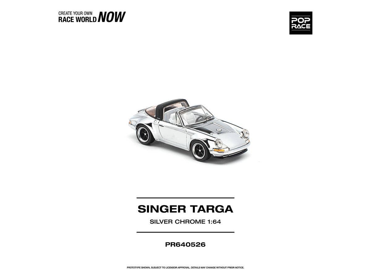 1/64 SINGER TARGA SILVER CHROME