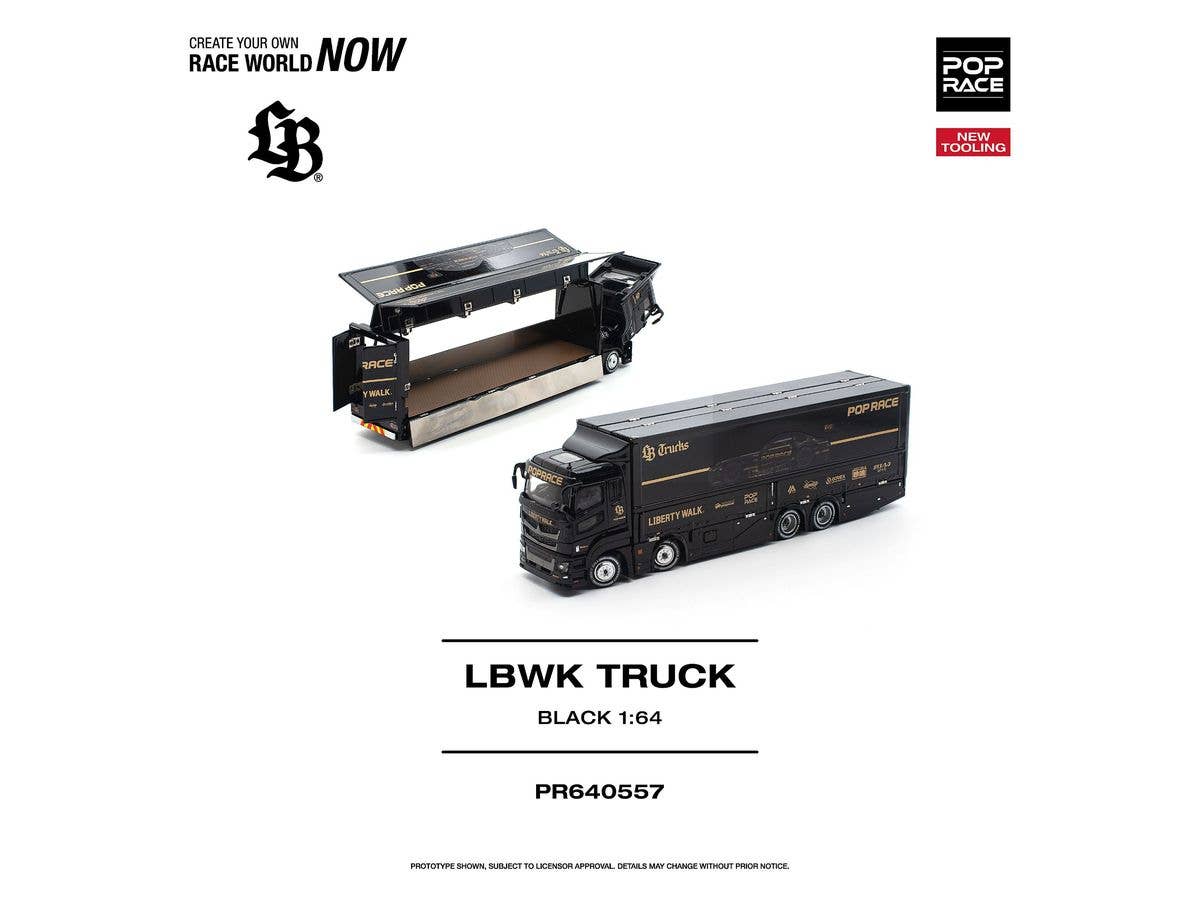 1/64 LBWK TRUCK BLACK