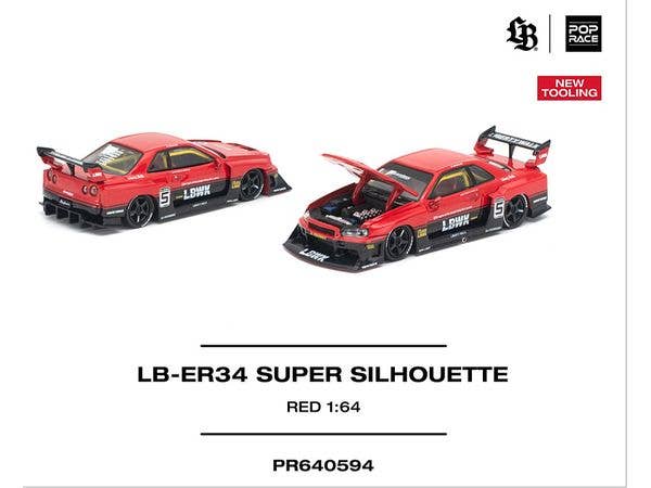 1/64 LB-ER34 SUPER SILHOUETTE REDLB-ER34 Super Silhouette Red