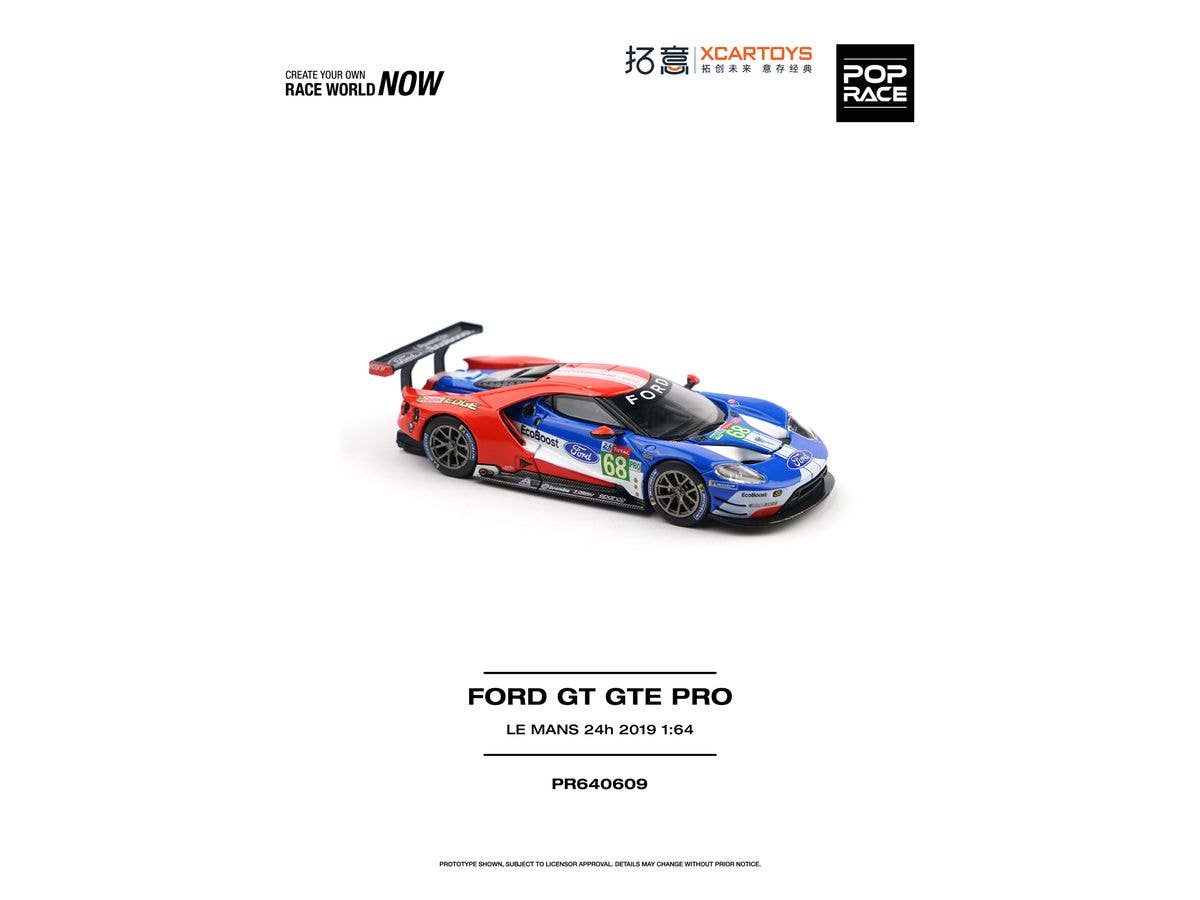 1/64 FORD GT GTE PRO LE MANS 24H 2019