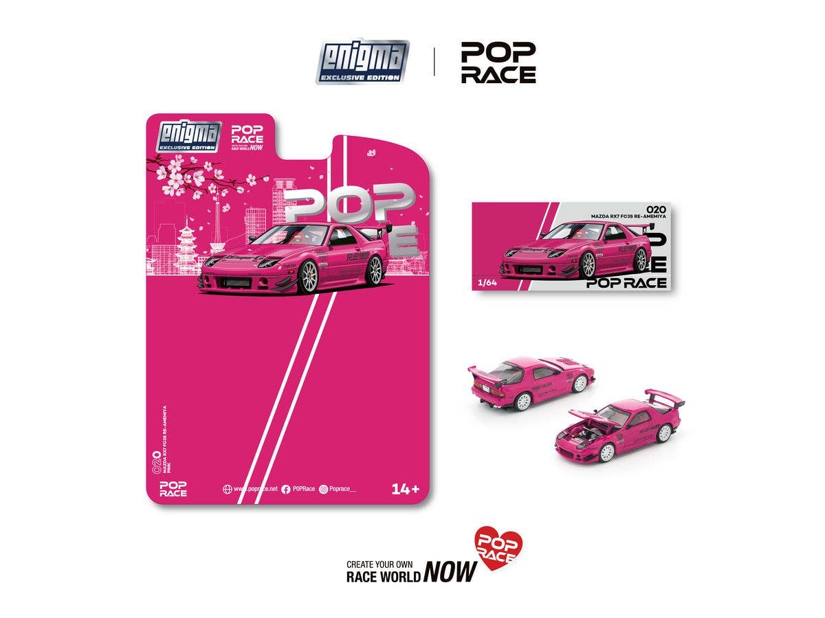 1/64 MAZDA RX7 (FC3S) RE-AMEMIYA PINKMAZDA RX7 (FC3S) RE-AMEMIYA