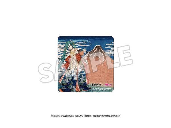 葛飾北斎x初音ミク カーマグネット 冨嶽三十六景 凱風快晴