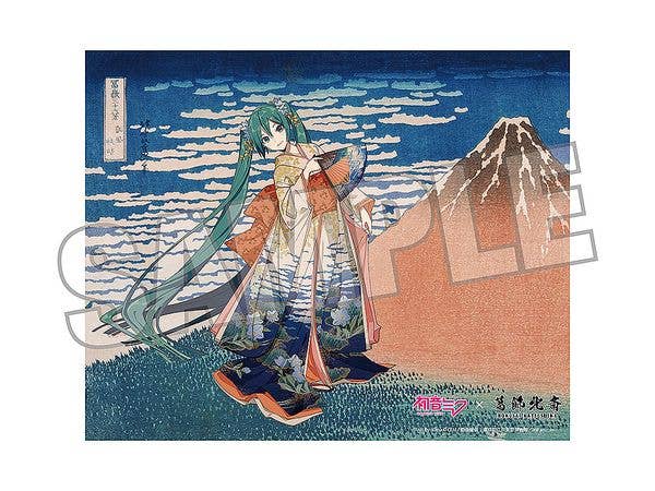 初音ミクx葛飾北斎 iXima キャンバスアート 凱風快晴