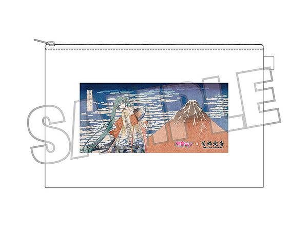 初音ミクx葛飾北斎 iXima ポーチ 凱風快晴