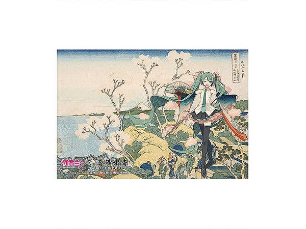 初音ミクx葛飾北斎 iXima ポストカード 東海道品川御殿山ノ不二