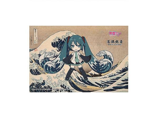 初音ミクx葛飾北斎 iXima ポストカード 神奈川沖波裏 ミニキャラ