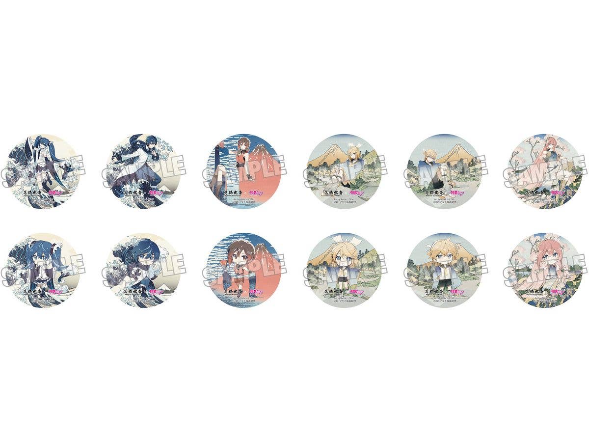 葛飾北斎x初音ミク Rella 缶バッジ 1Box 12pcs | HLJ.co.jp