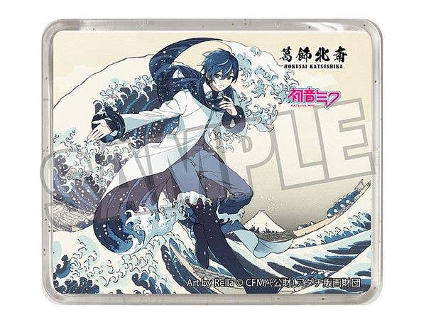 葛飾北斎x初音ミク Rella 布ポスター KAITO 神奈川沖浪裏 | HLJ.co.jp