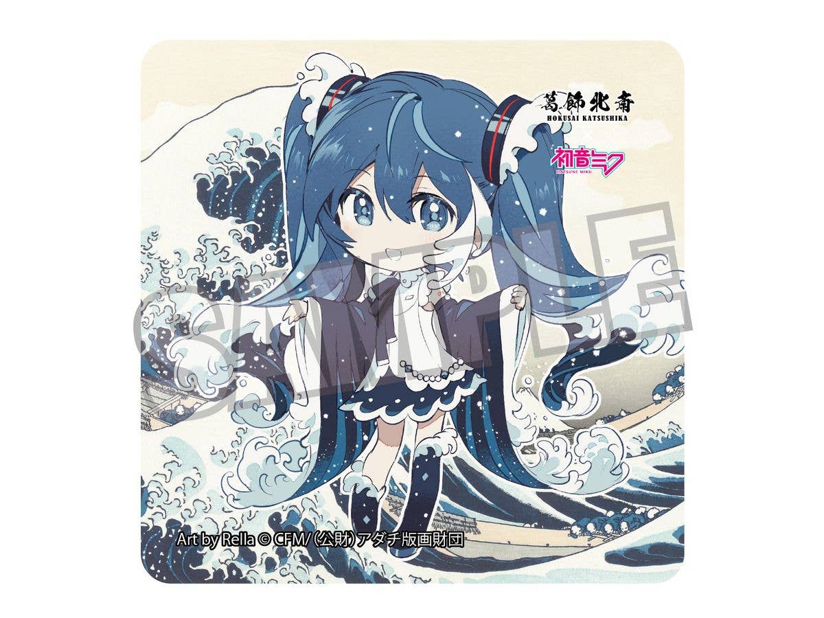 葛飾北斎x初音ミク Rella 布ポスター MEIKO 凱風快晴 | HLJ.co.jp