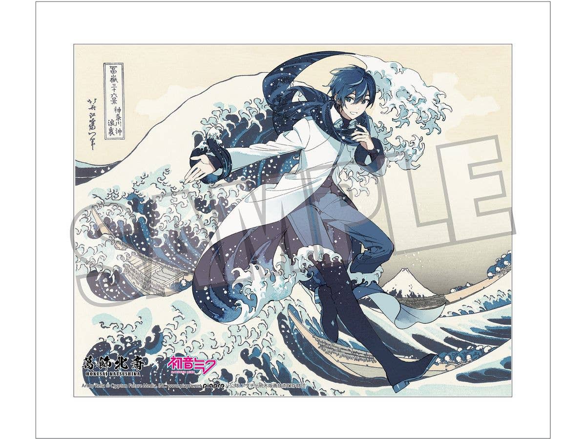 葛飾北斎x初音ミク Rella キャンバスアート KAITO 神奈川沖浪裏 | HLJ