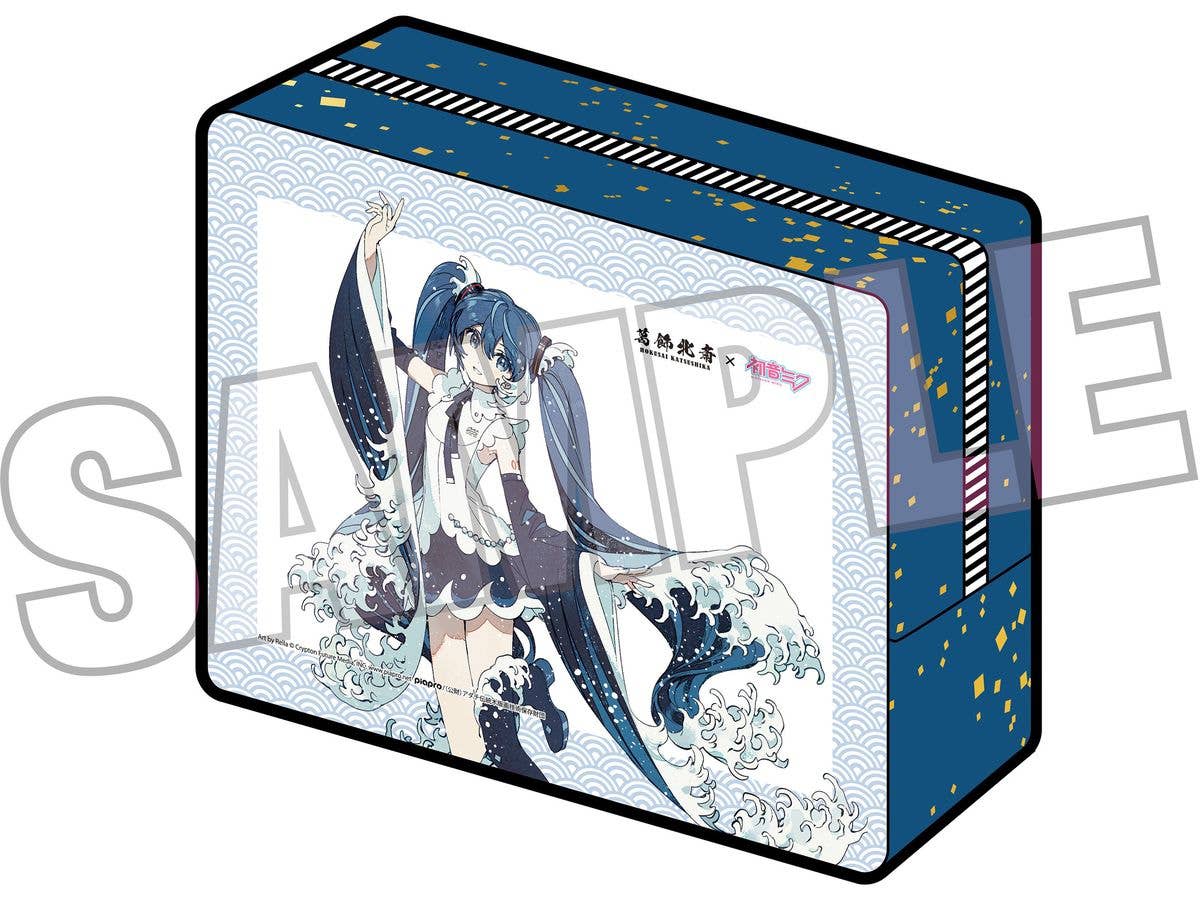 葛飾北斎x初音ミク Rella クリアケース 初音ミク 神奈川沖波裏