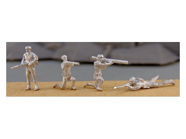 1/144 戦闘兵セットC 素地 各2個8体セット