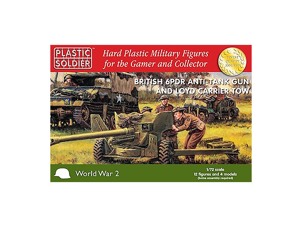 1/72 英軍 6ポンド砲&ロイド・キャリア (車両x2, 火砲x2, フィギュアx12)