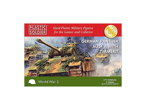 1/72 パンサーA型w/ツィンメリットコーティング (車両x2, フィギュアx4)