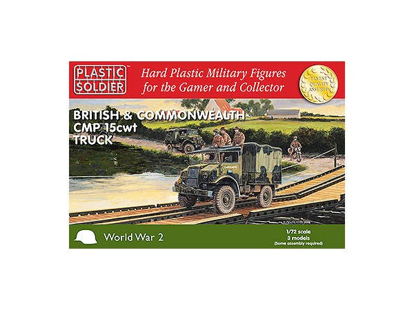 英軍/英連邦 CMP 15cwt トラック (車両x3, フィギュアx12)