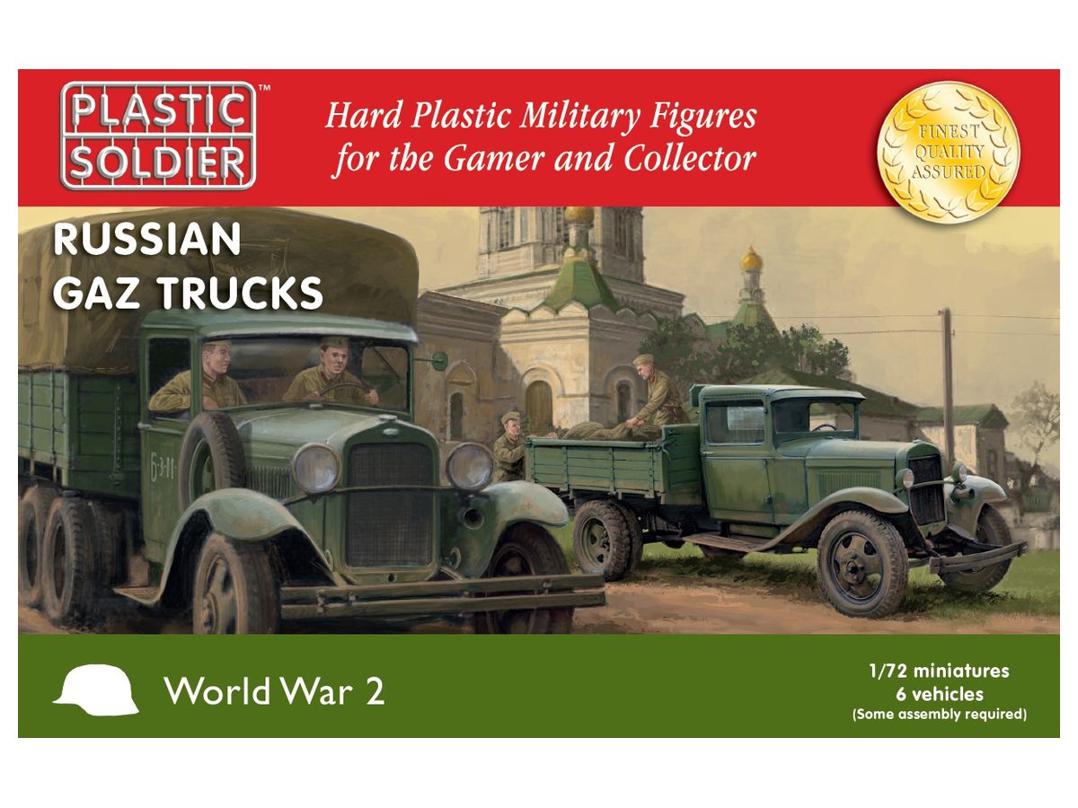 1/72 ロシア軍 GAZトラック 6台セット (GAZ-AA x 3・GAZ-AAA x 3)