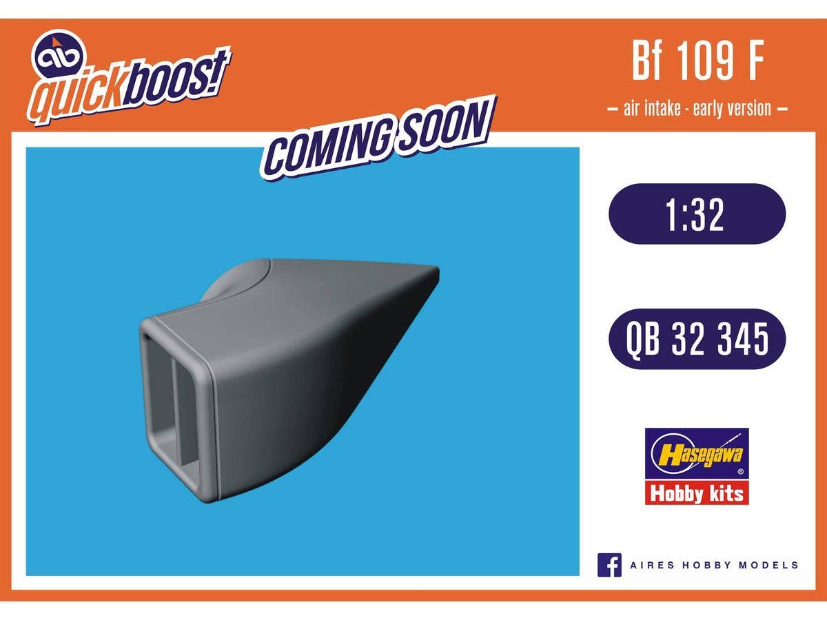 1/32 Bf109F-0/F-1 エンジンエアインテーク (初期型) (ハセガワ用)