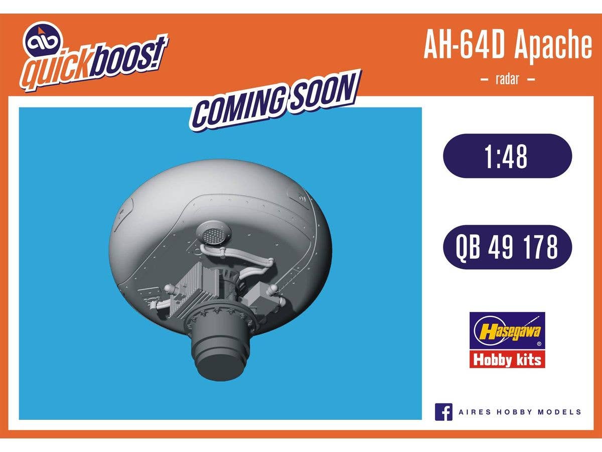 1/48 AH-64D アパッチロングボウ AN/APG-78 火器管制レーダー (ハセガワ用)