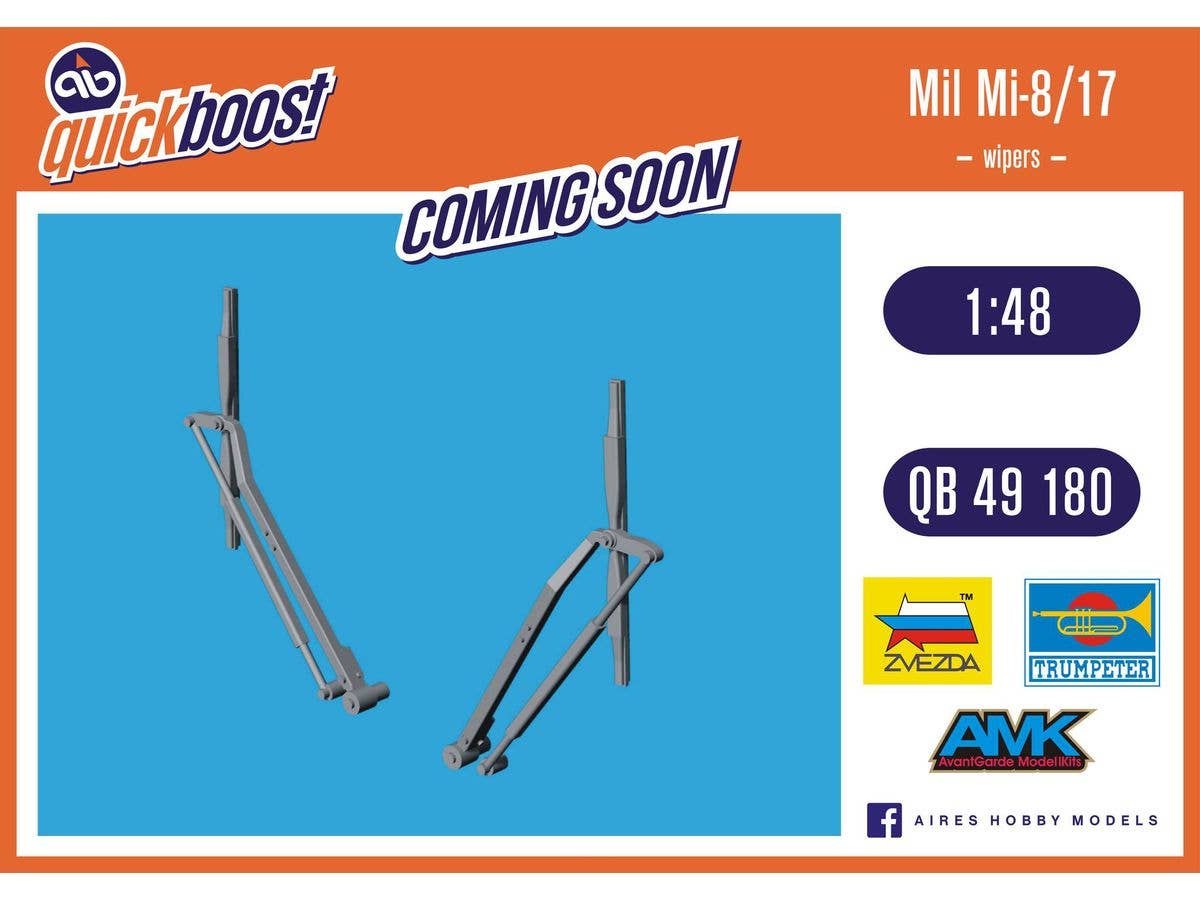 1/48 Mil Mi-8/Mi-17風防ワイパー