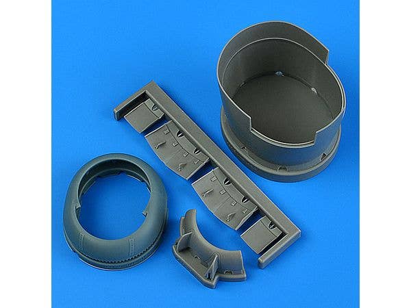 1/48 F6F-5 ヘルキャットカウリングw/冷却フラップ (開状態) (ハセガワ用)