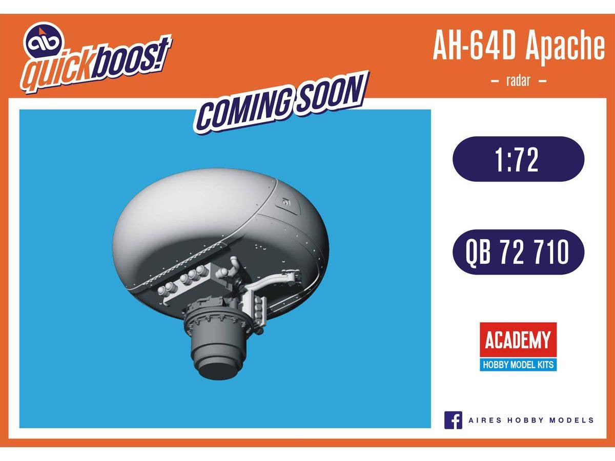 1/72 AH-64D アパッチロングボウ AN/APG-78 火器管制レーダー (アカデミー用)