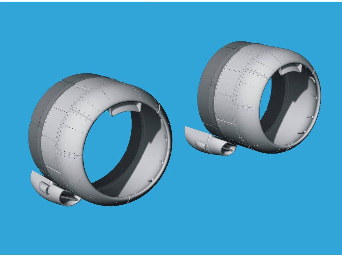 1/72 PBY-5 カタリナ修整カウリングw/冷却フラップ (閉状態) (アカデミー用)