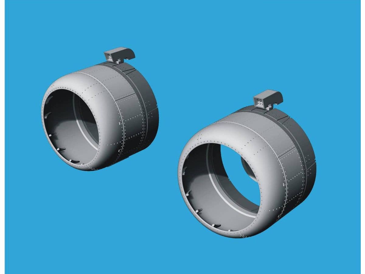 1/72 PBY-3/4 カタリナ修整カウリング w/冷却フラップ (閉状態) (アカデミー用)