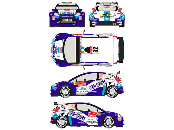 1/24 フォード フィエスタ S2000 2012 モンテカルロ ラリー カーNo.32