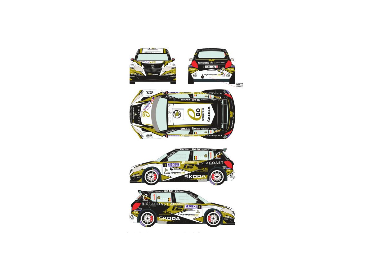 1/24 シュコダファビア No.1ラリーセゾエンス 2015 (ベルキット用)