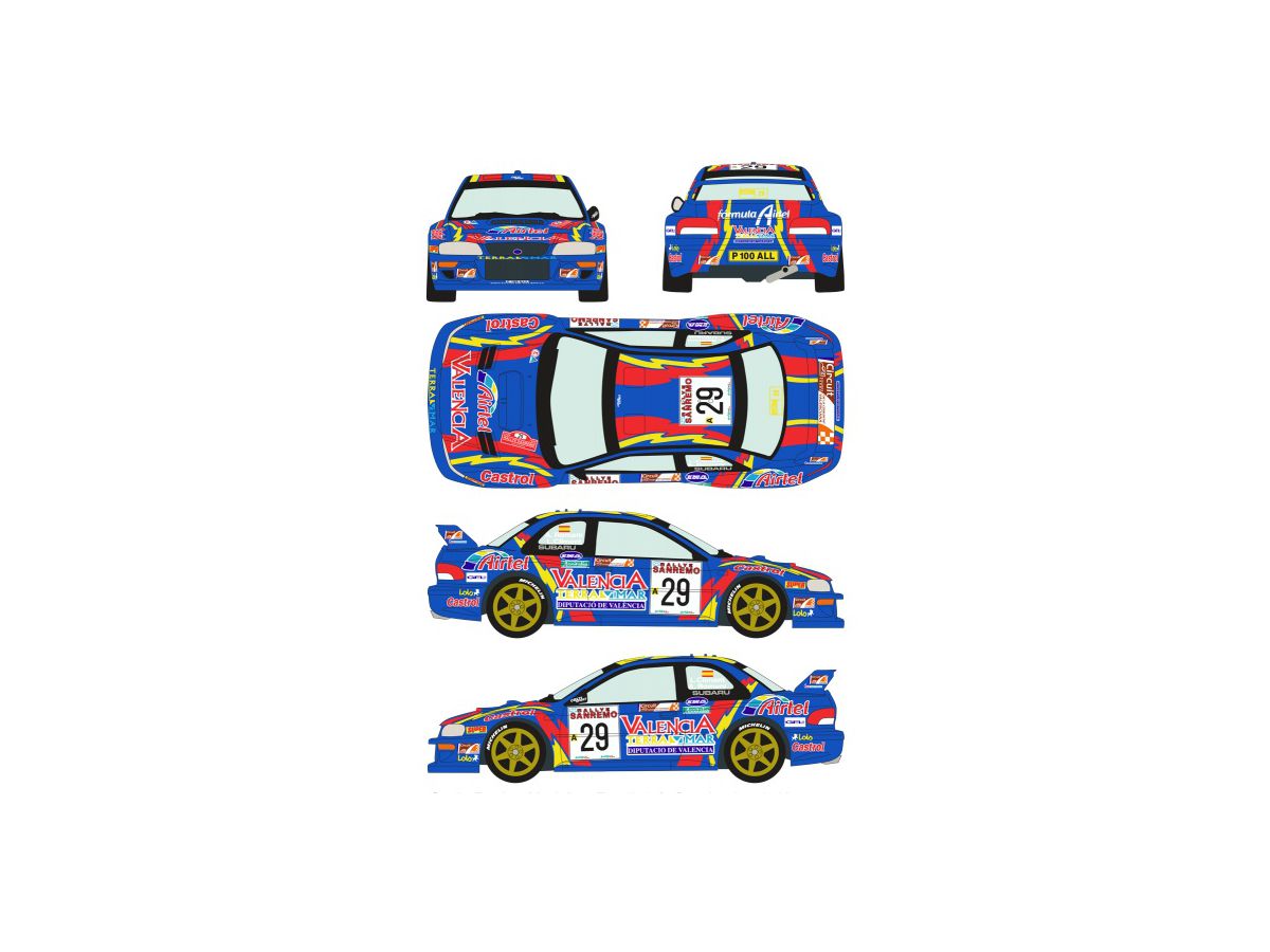 1/24 スバル インプレッサ WRC No.29 ラリーサンマリノ 1999 (タミヤ用)
