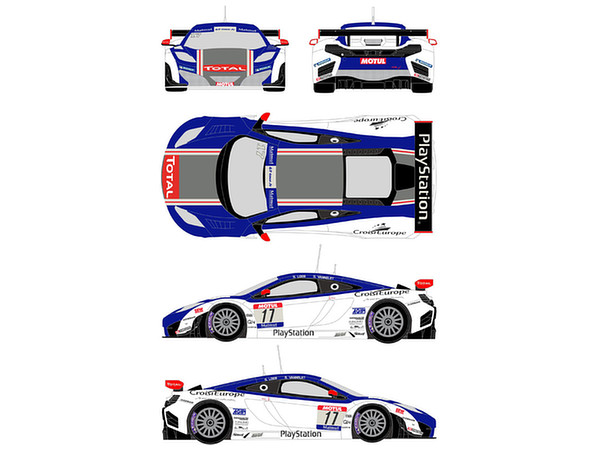 1/24 マクラーレン MP12-4C GT3 カーNo.17 FFSA GT Tour 2012 (フジミ用)