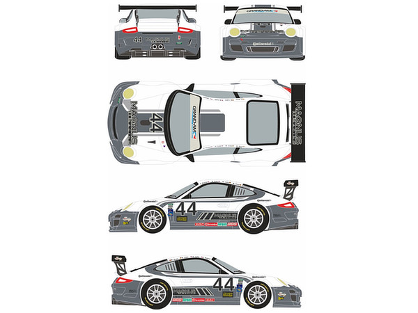 1/24 ポルシェ 911GT3 カーNo.44 Rolex デイトナ24時間 2012 (フジミ用)
